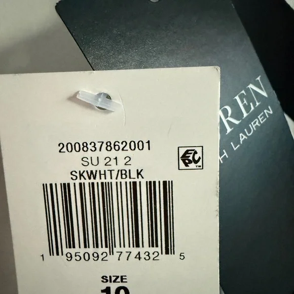 NWT LRL Ralph Lauren Black Label Sz 10 Black & White Striped Asymmetrical Skirt